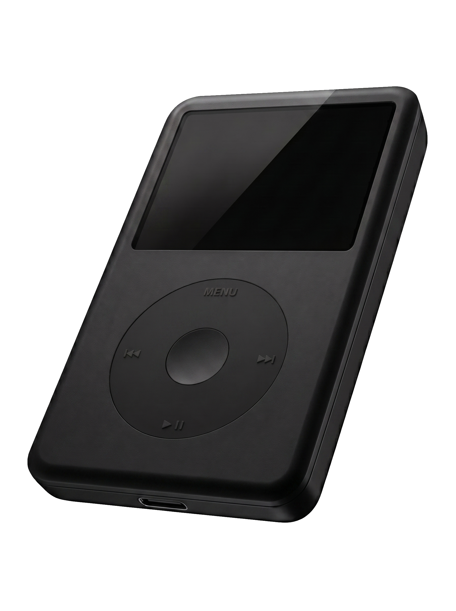 The Obsidian — matte black anodized restored iPod Classic